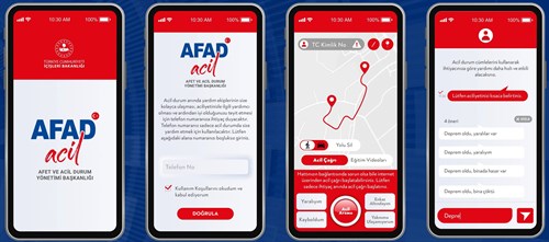   AFAD Acil Mobil Uygulaması  